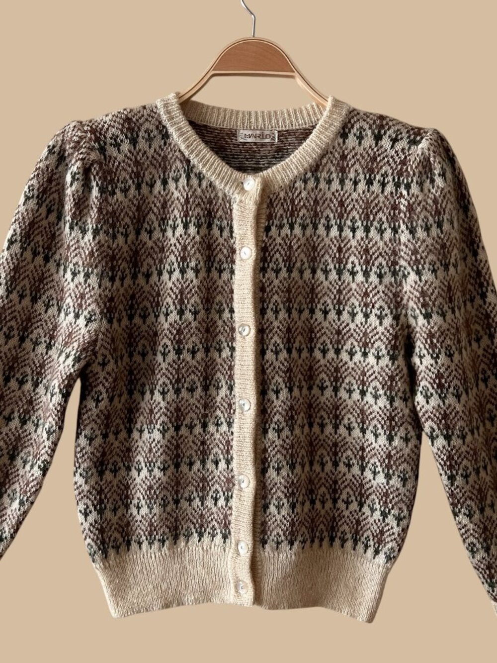 Vintage 60s 70s Cardigan Sweater Size Small ?